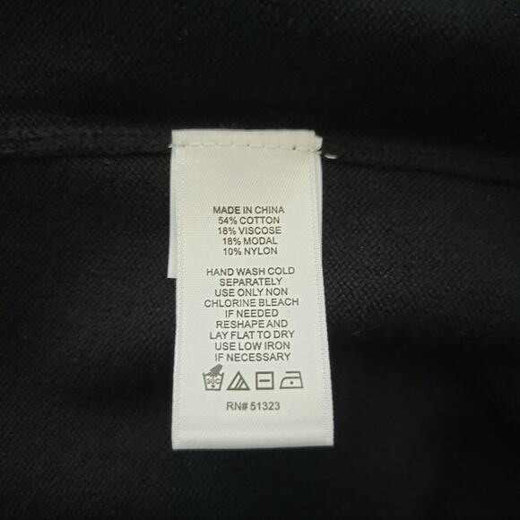 CeCe Flutter Ruffle Knit Black Sweater Shift Dress - Picture 9 of 9